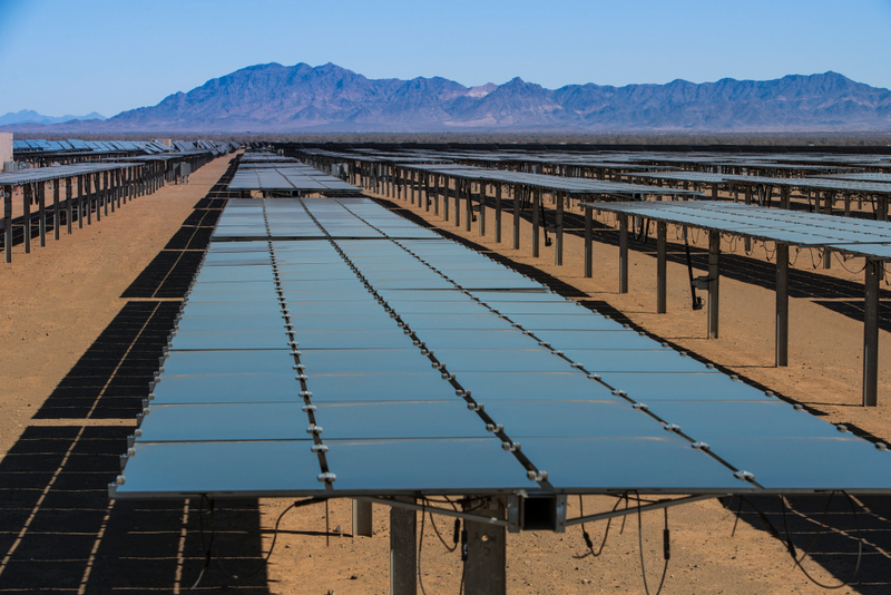 Renewable energy development in the California Desert. Image: BLM